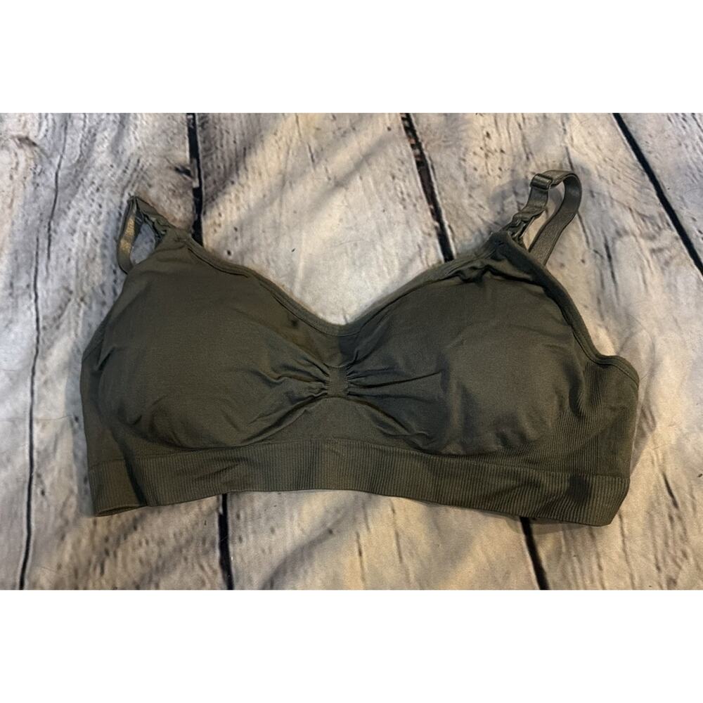 AIBIANOCEL Womens Soft Seamless Nursing Bra Gray XXL